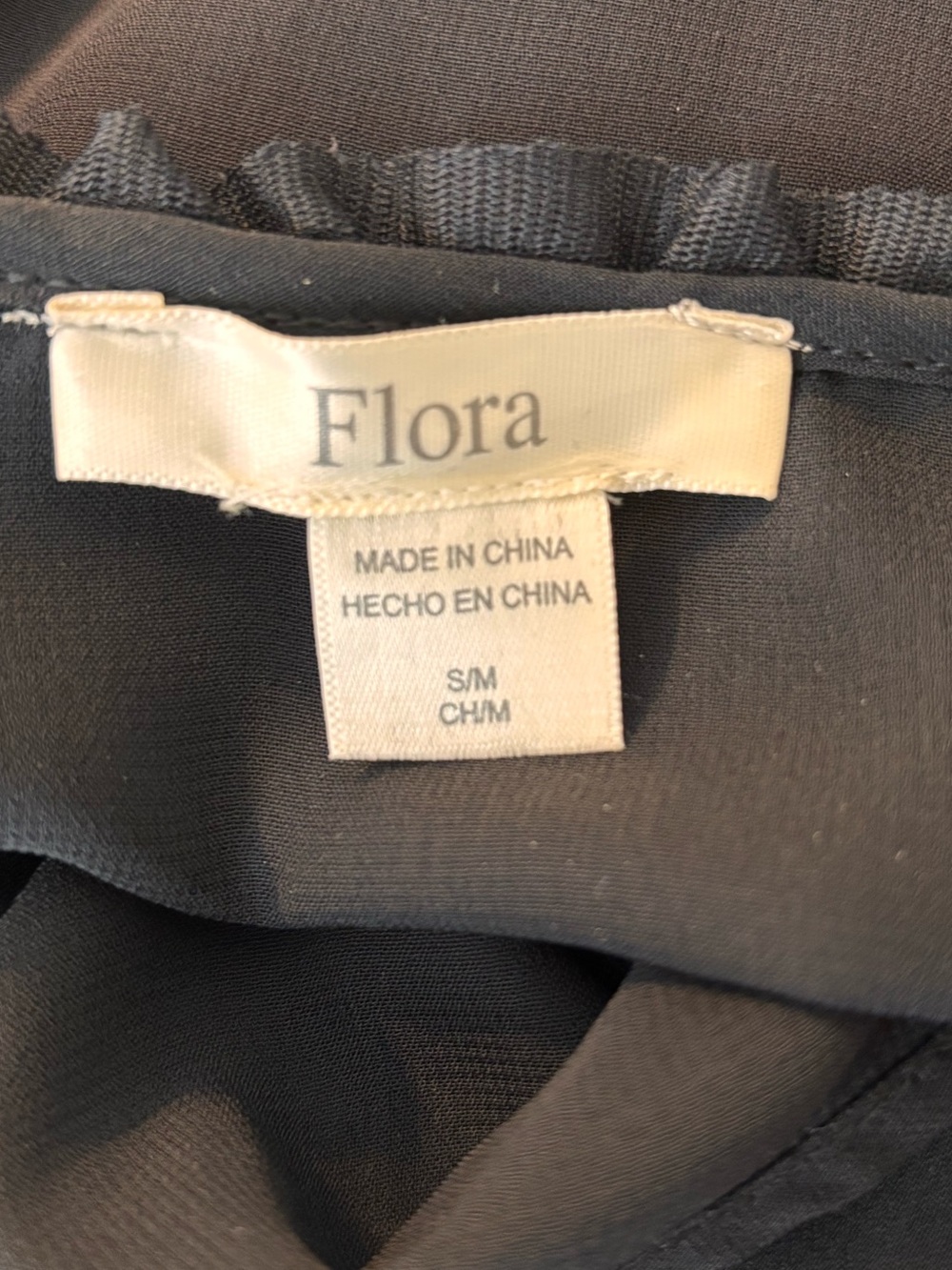 Flora Black Chiffon Sequin Bead trimmed robe - Picture 9 of 9